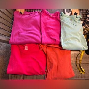 Vibrant T-Shirt Collection - Pink, Red, Orange, Mint